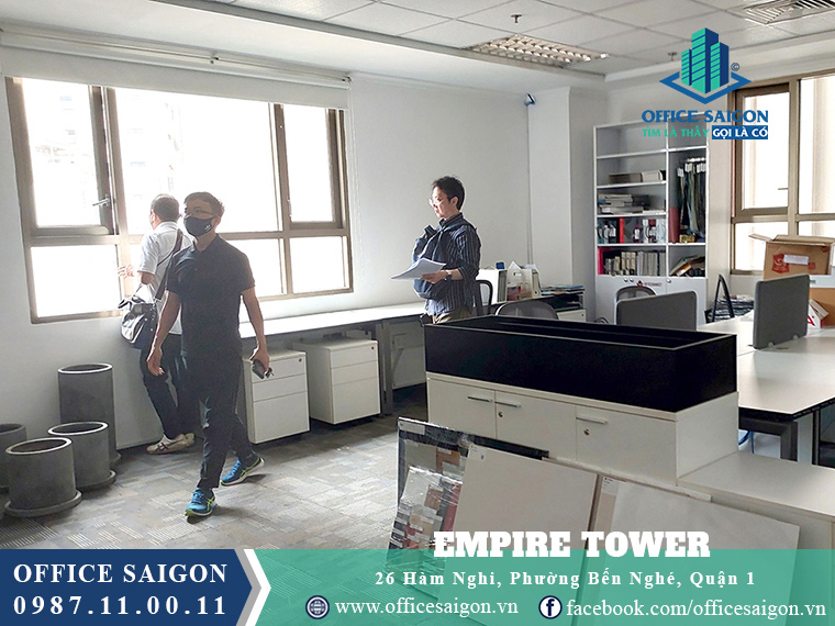 View sàn trống cho thuê văn phòng tại toà nhà Empire Tower Quận 1