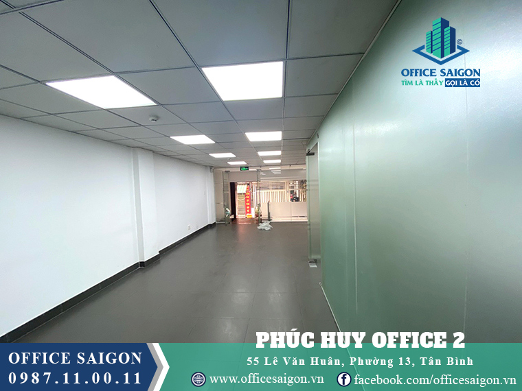 Lối đi cho thuê văn phòng toà nhà Phúc Huy Quận 1