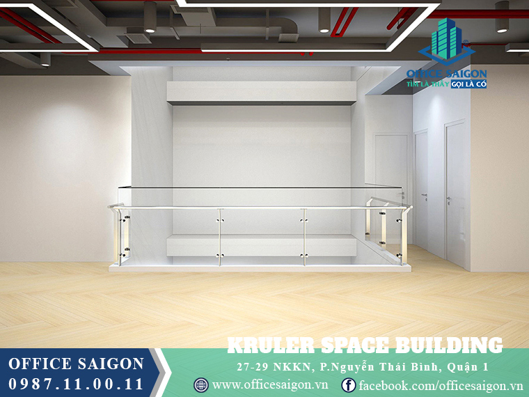 Một góc view cho thuê văn phòng toà nhà Kruler Space Quận 1