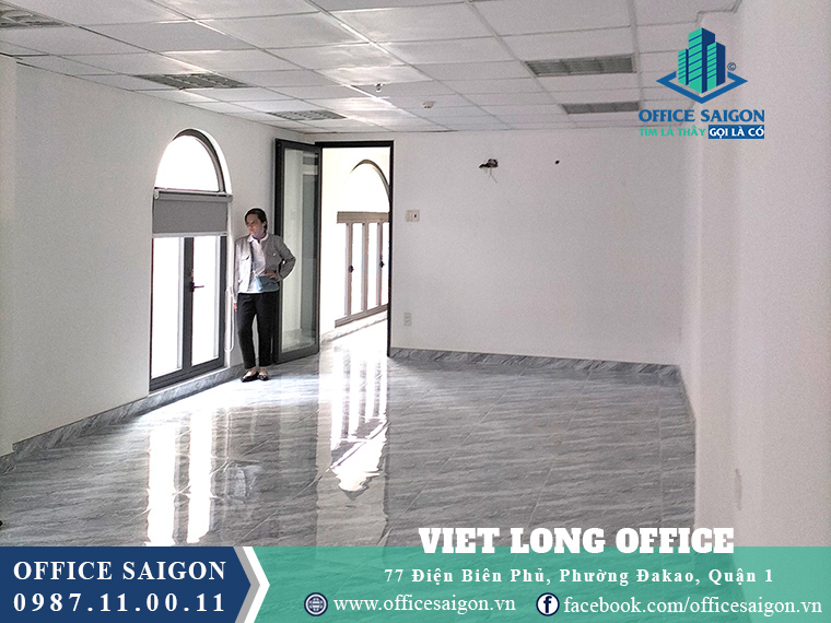 View sàn nhà cho thuê văn phòng toà nhà Việt Long Office Quận 1