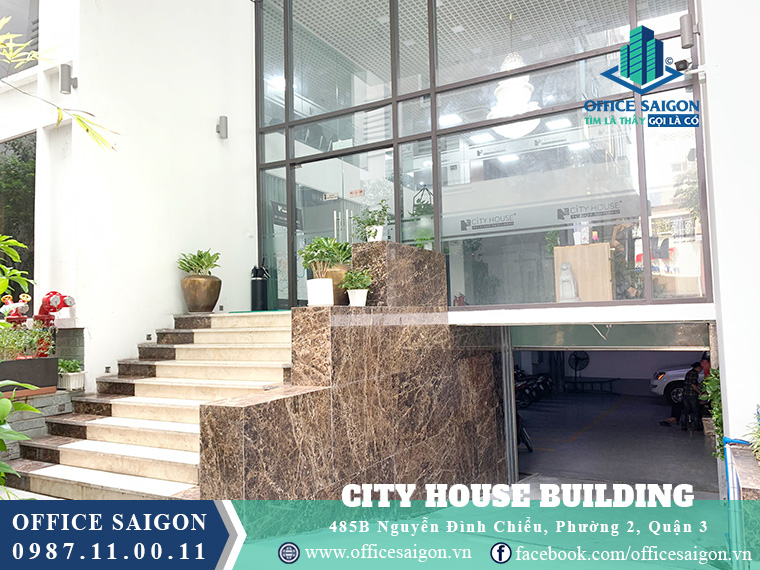 Mặt tiền văn phòng cho thuê City House Quận 3