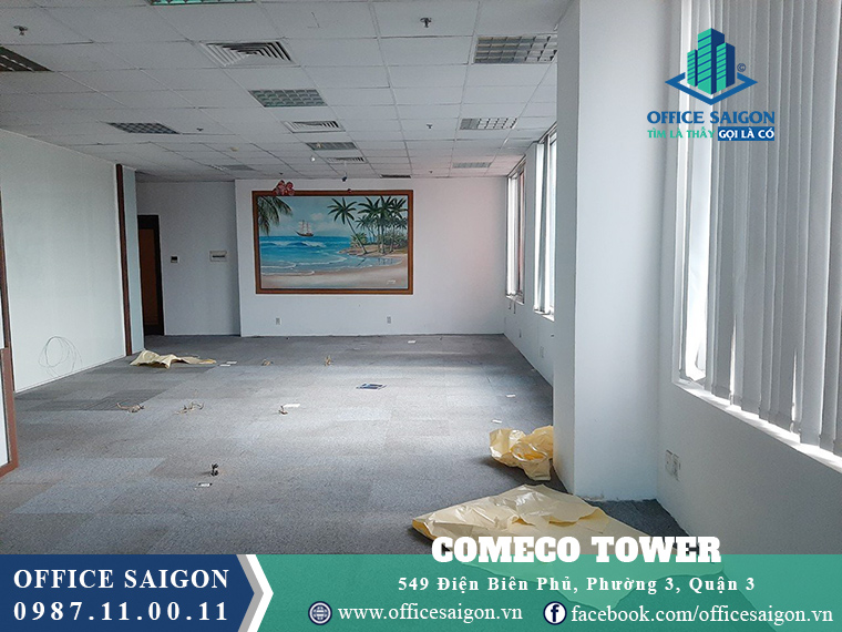 Mặt bằng tại tầng 5 giá tốt tại văn phòng cho thuê Comeco Quận 3