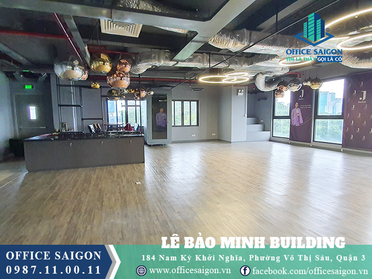 Mặt bằng 290m2 tại cho thuê văn phòng Lê Bảo Minh Quận 3