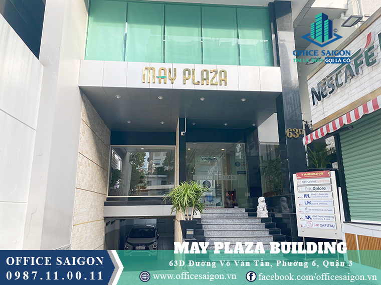 Lối vào văn phòng cho thuê May Plaza quận 3