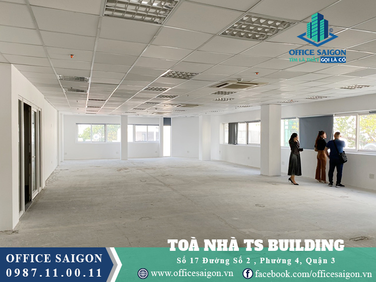 Mặt bằng tầng 5 giá tốt tại văn phòng cho thuê TS Building quận 3
