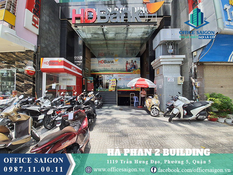 Lối vào văn phòng cho thuê Hà Phan 2 Building Quận 5