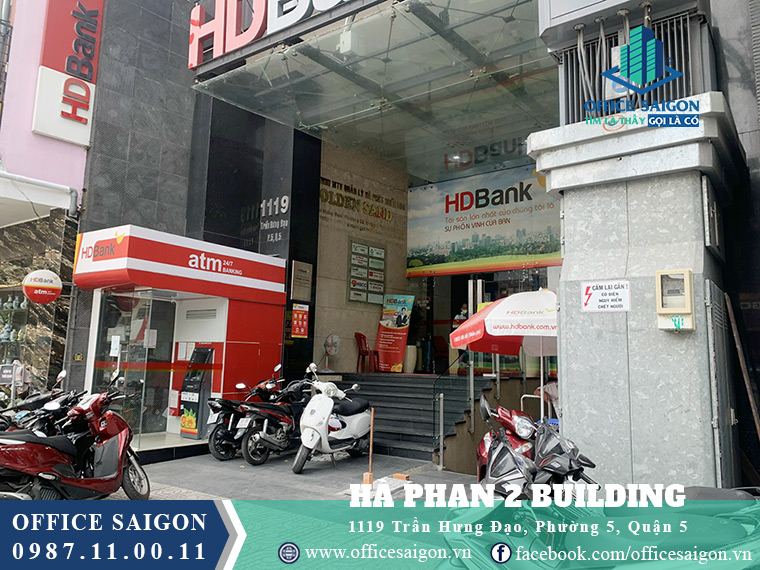 Tiện ích trước văn phòng toà nhà cho thuê Hà Phan 2 Building Quận 5