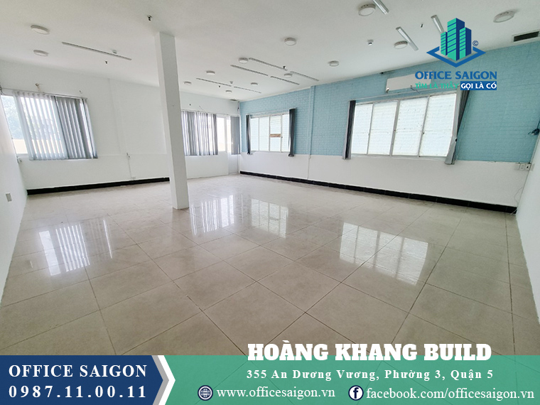 Mặt bằng giá tốt tại văn phòng cho thuê Hoàng Khang Building Quận 5