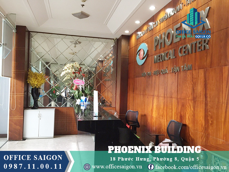 Tầng trệt tại văn phòng cho thuê toà nhà Phoenix Building Quận 5