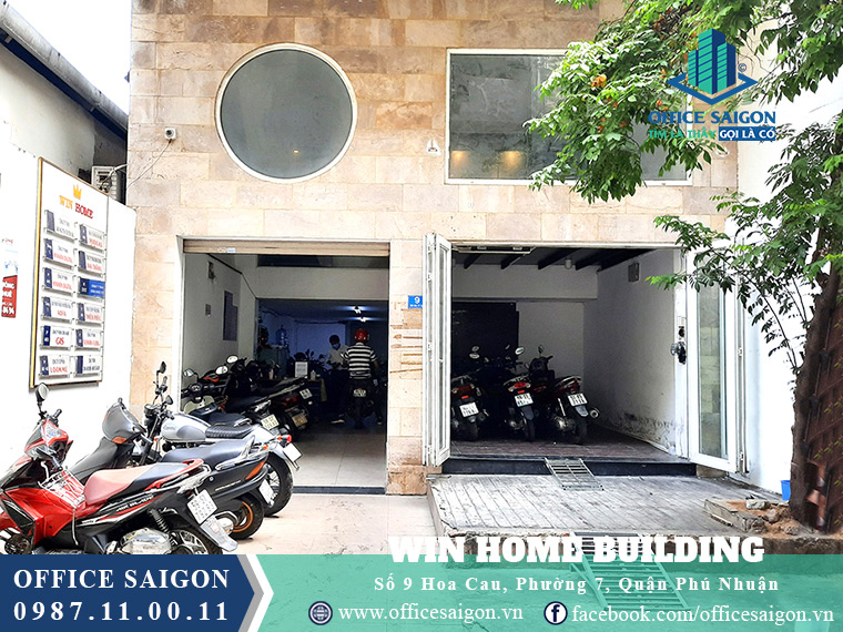 Lối vào văn phòng cho thuê Win Home Building Quận Phú Nhuận