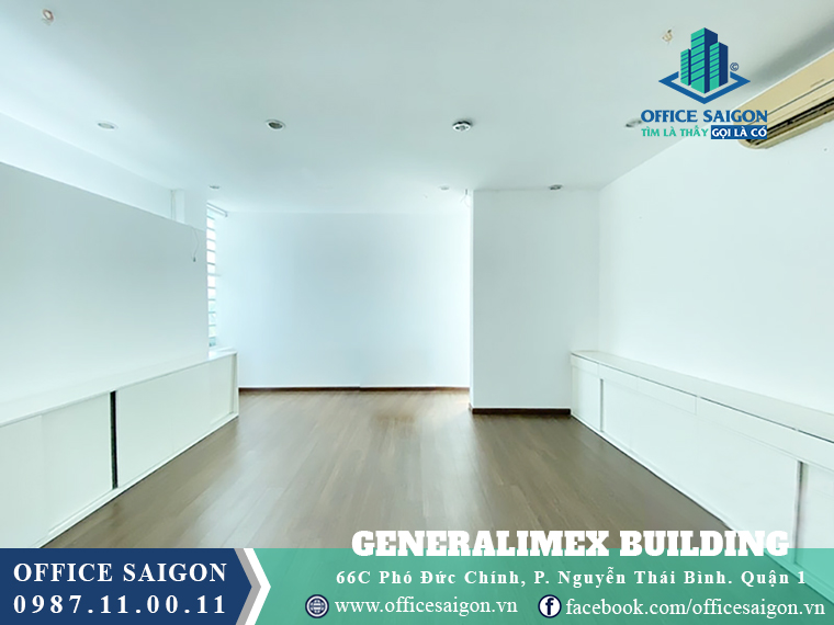  Diện tích trống tại toà nhà văn phòng cho thuê Generalimex building Quận 1
