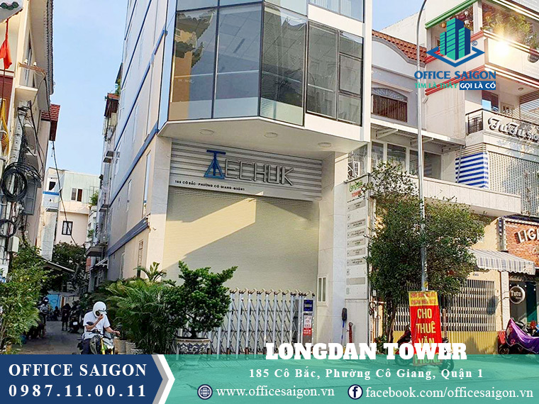 Mặt tiền văn phòng cho thuê toà nhà Longdan Tower Quận 1