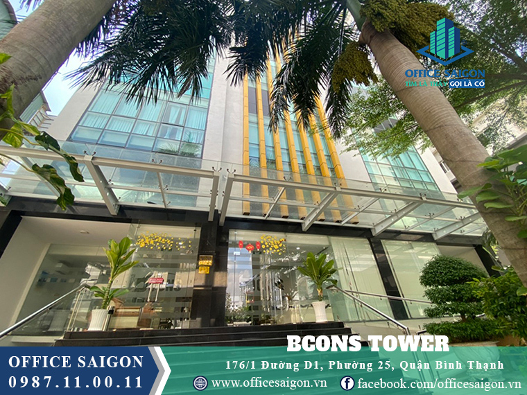 Lối vào toà nhà văn phòng cho thuê Bcons Tower Quận Bình Thạnh