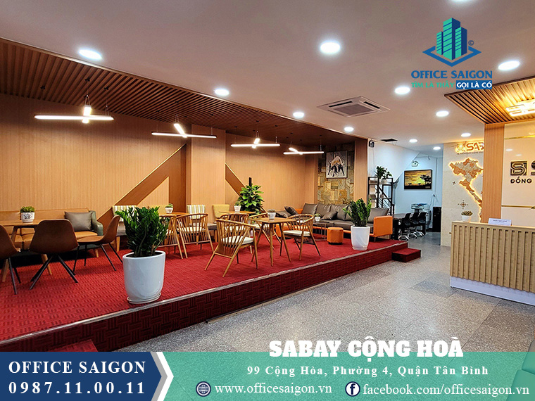 Sàn trống giá tốt toà nhà văn phòng cho thuê Sabay Cộng Hoà Quận Tân Bình
