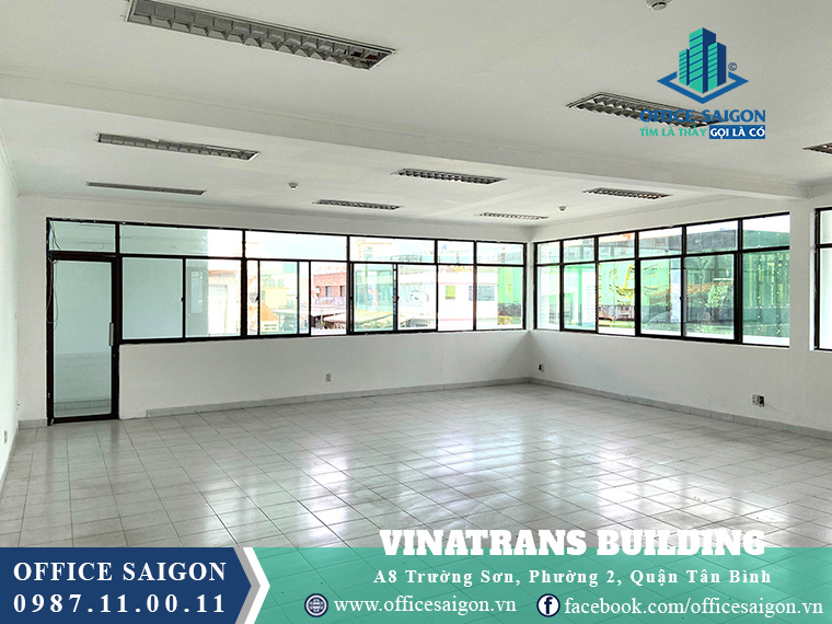 Sàn trống giá tốt văn phòng cho thuê Vinatrans Building Quận Tân Bình