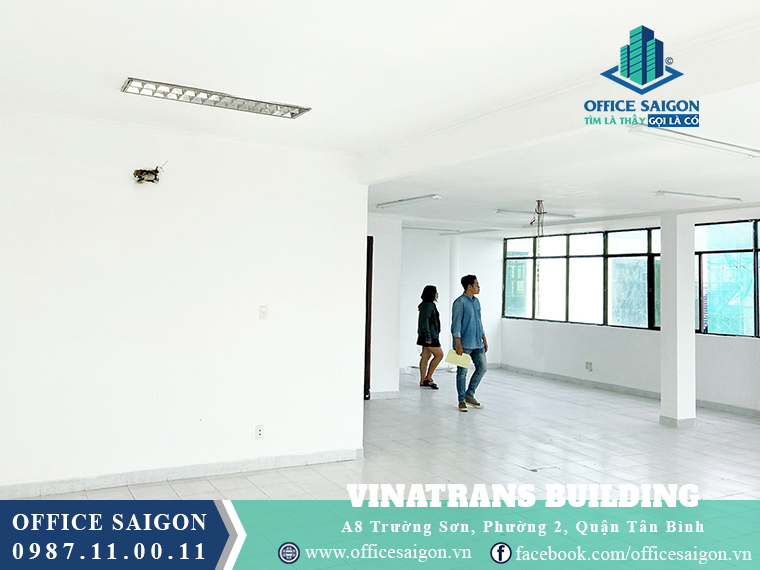 Sàn trống văn phòng cho thuê Vinatrans Building Quận Tân Bình