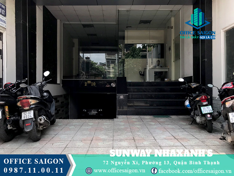 Lối vào văn phòng cho thuê Sunway Nhaxanh's Center Quận Bình Thạnh