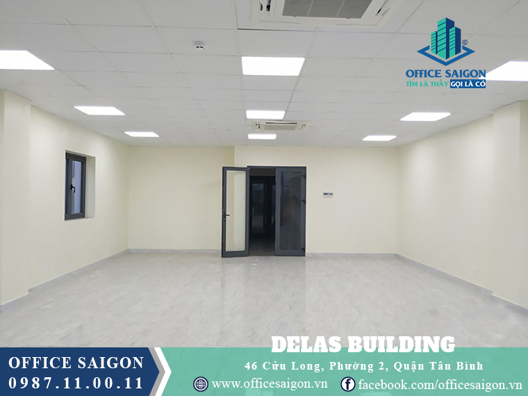 Diện tích trống toà nhà Delas Building Quận Tân Bình