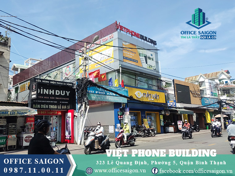 Toà nhà VietPhone 3 văn phòng cho thuê quận Bình Thạnh