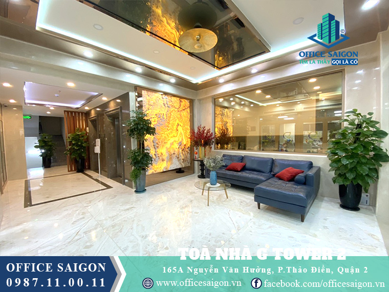 Tầng trệt toà nhà văn phòng cho thuê toà nhà G Tower 2 Quận 2