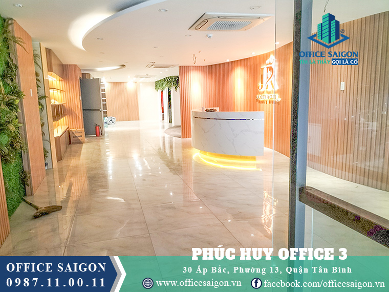Lễ tân toà nhà Phúc Huy Office 3 Building