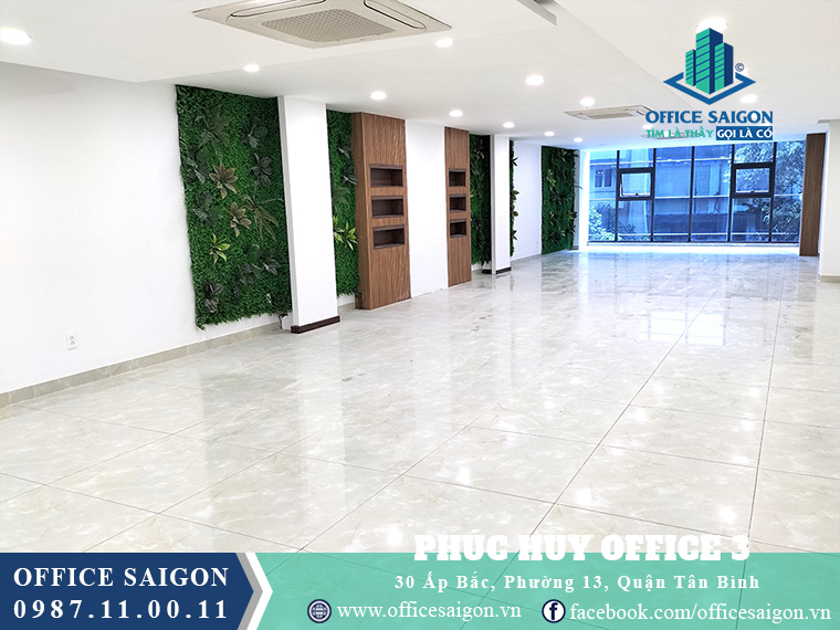 Sàn trống toà nhà Phúc Huy Office 3 Building