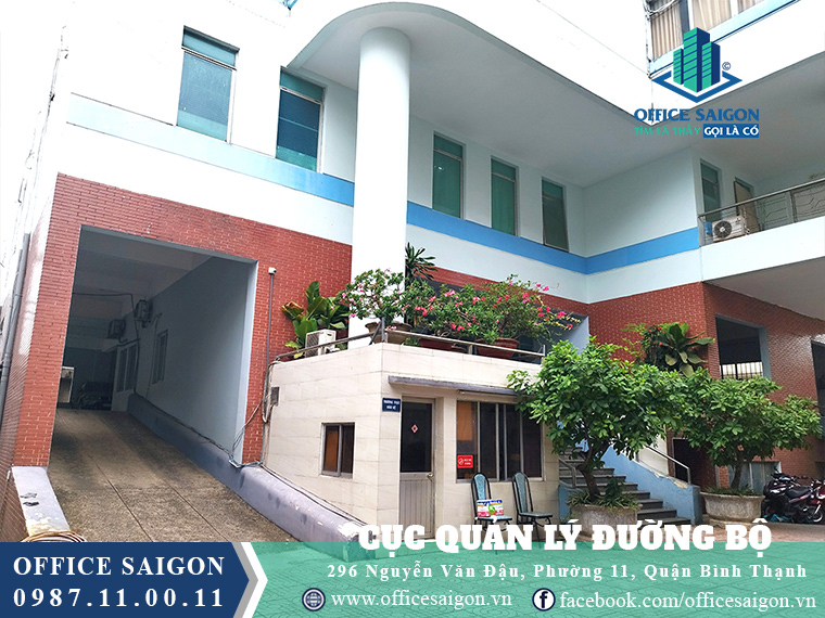 Lối vào văn phòng cho thuê CQLDB building quận Bình Thạnh