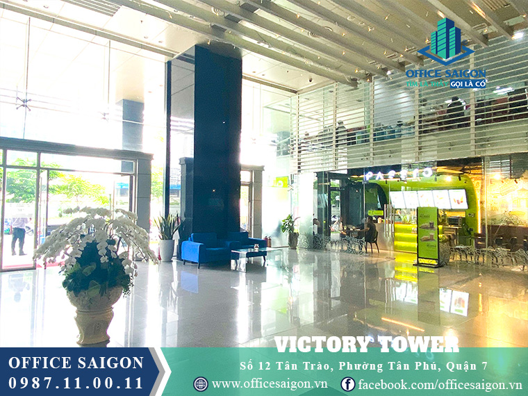 Tầng trệt toà nhà văn phòng cho thuê Victory Tower quận 7