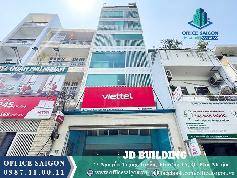 Tòa nhà JD Building cho thuê văn phòng giá rẻ Quận Phú Nhuận