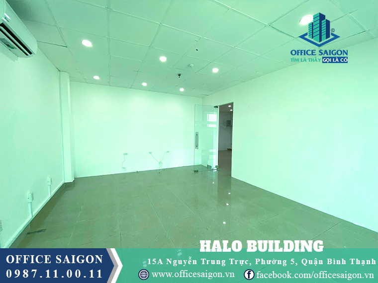Mặt bằng 155m2 tại tầng 1 văn phòng cho thuê Halo NTT building quận Bình Thạnh