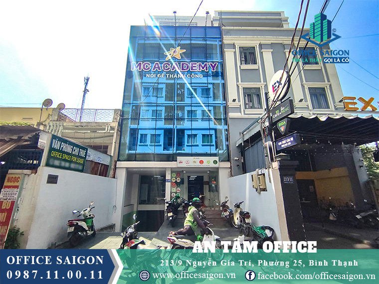 Mặt tiền cao ốc văn phòng An Tâm Building Quận Bình Thạnh