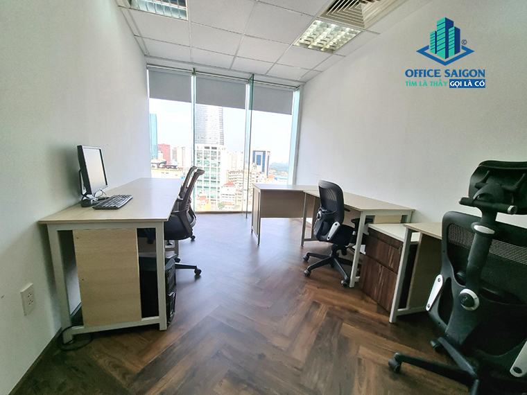 Phòng làm việc được cung cấp đầy đủ nội thất tại 5S Office - TNR Tower