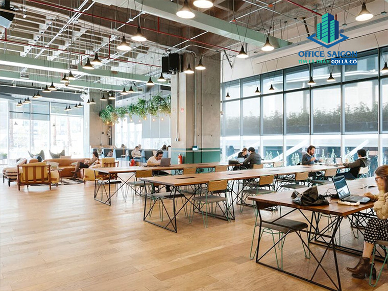 Khu vực làm việc chia sẻ tại wework