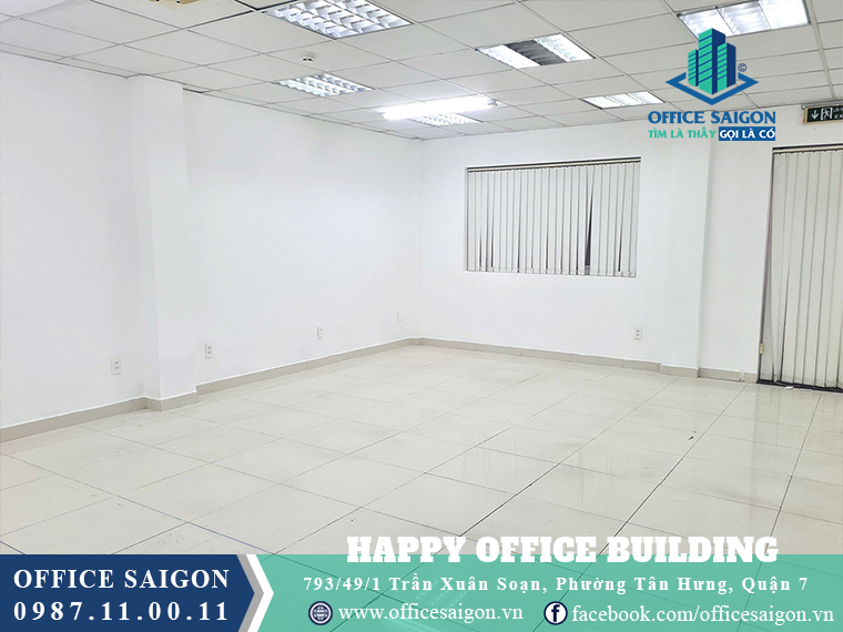 Sàn toà nhà Happy Office văn phòng cho thuê quận 7