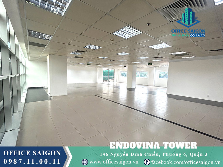 Sàn trống 210m2 văn phòng cho thuê Endovina Towerquận 3
