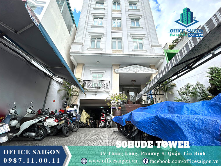 Lối vào văn phòng cho thuê Sohude 2 tower quận Tân Bình