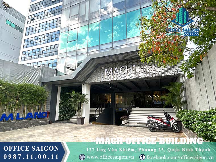 Lối vào văn phòng cho thuê MACH Office Building quận Bình Thạnh