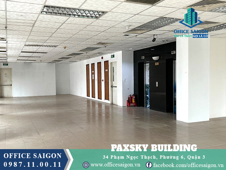 Sàn trống giá tốt toà nhà Paxsky 34 Phạm Ngọc Thạch quận 3