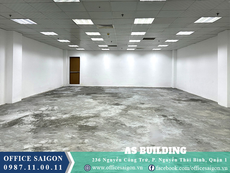 Sàn trống 108m2 toà nhà AS building quận 1