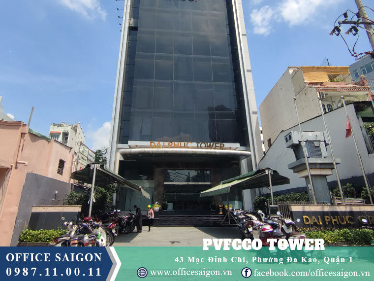 Mặt tiền phía trước tòa nhà Đại Phúc building