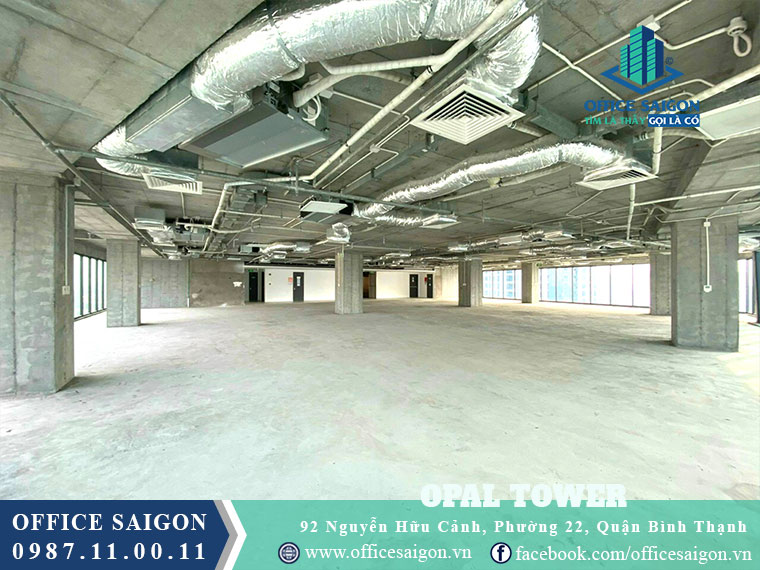 Sàn trống văn phòng cho thuê Opal tower quận Bình Thạnh
