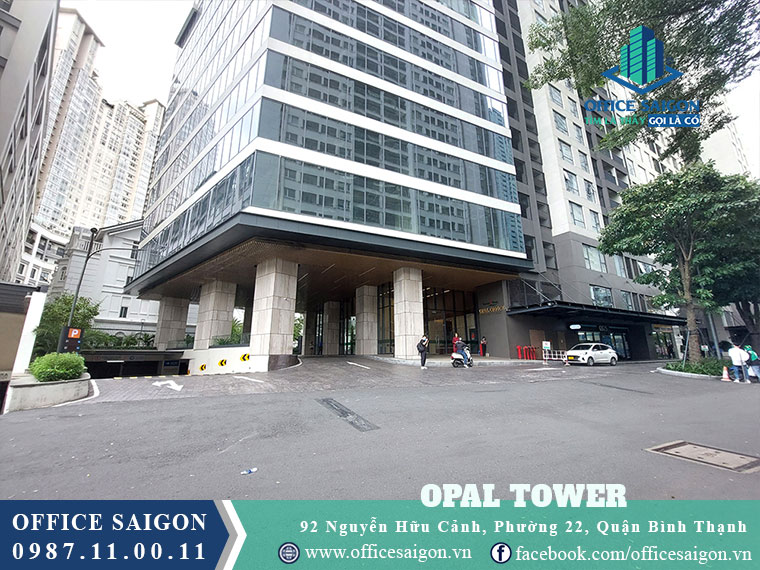 Mặt tiền toà nhà Opal tower văn phòng cho thuê quận Bình Thạnh