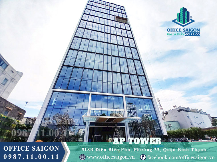 Mặt trước toà nhà AP tower quận Bình Thạnh