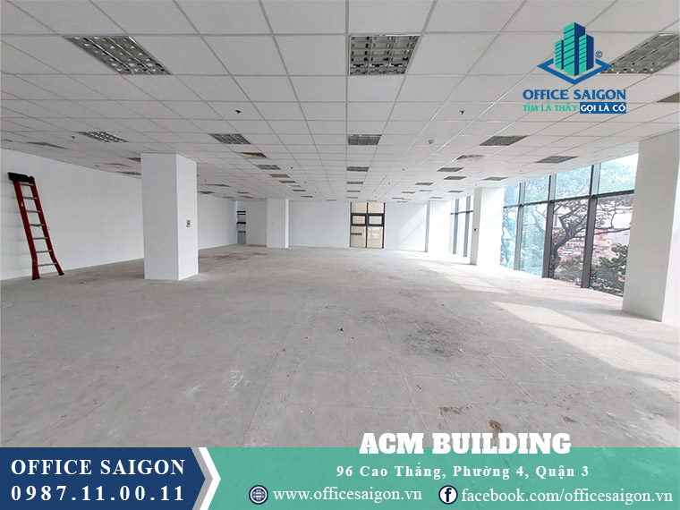 Sàn trống tại toà nhà Acm Building văn phòng quậ 3