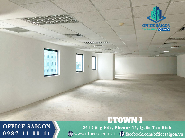 Mặt bằng tòa nhà Etown 1 building quận Tân Bình