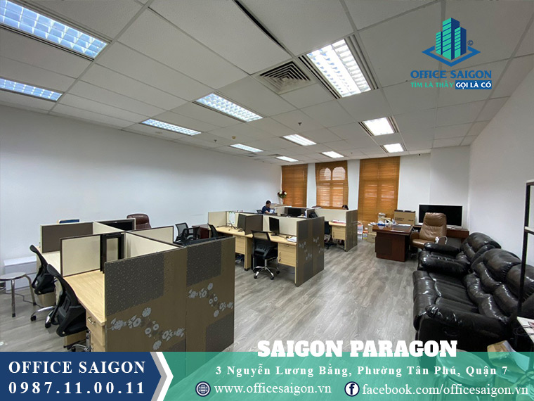 Mặt bằng có nội thất tại toà nhà Saigon Paragon quận 7