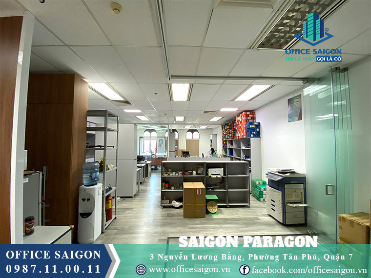 Mặt bằng cho thuê có nội thất toà nhà Saigon Paragon quận 7