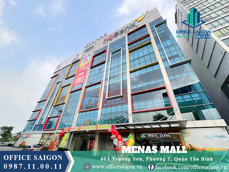 Tòa nhà Menas Mall là cao ốc chuẩn hạng B tại quận Tân Bình