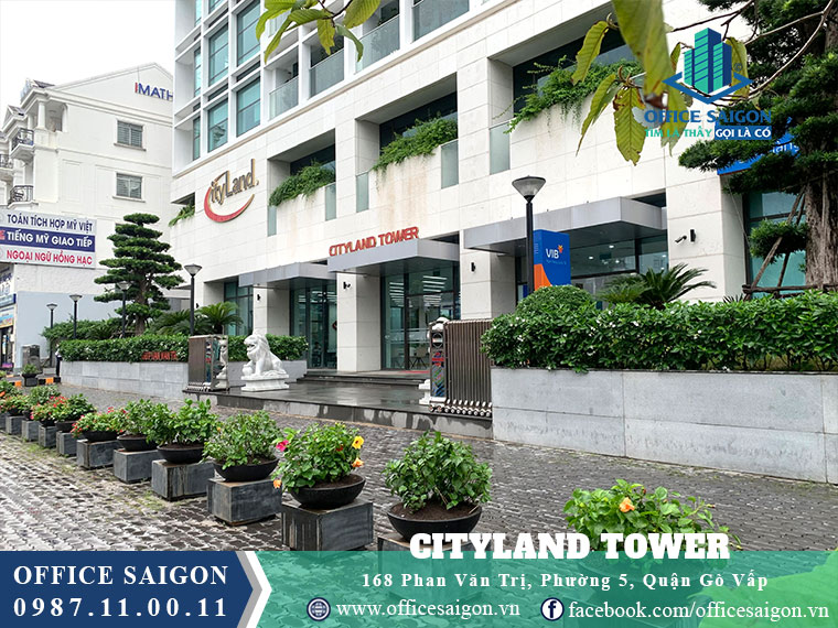 Lối vào toà nhà CityLand Tower quận Gò Vấp