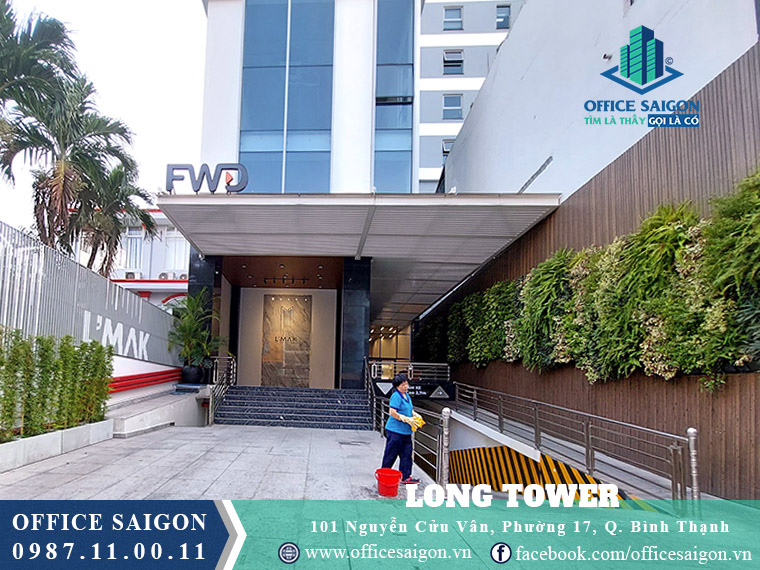 Lối vào toà nhà Long Tower Quận Bình Thạnh